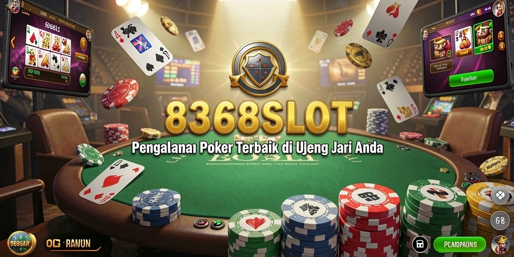 Screenshot utama 8368SLOT menampilkan gameplay poker yang seru dan mendebarkan.