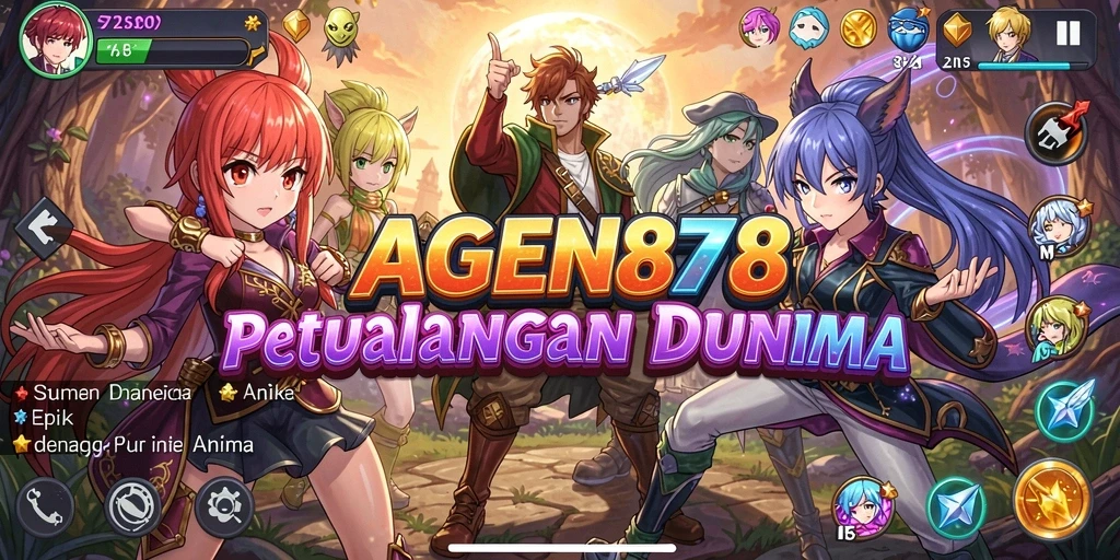 Screenshot utama AGEN878 menampilkan pertarungan karakter Anime yang menegangkan.