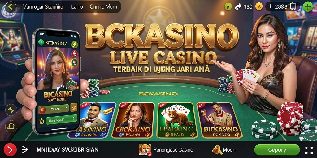 Gameplay Live Casino yang menarik di BCKASINO dengan dealer langsung.