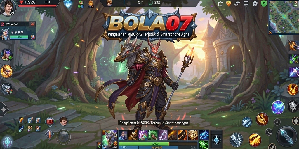 Tampilan gameplay menarik dan mendebarkan dari BOLA07.