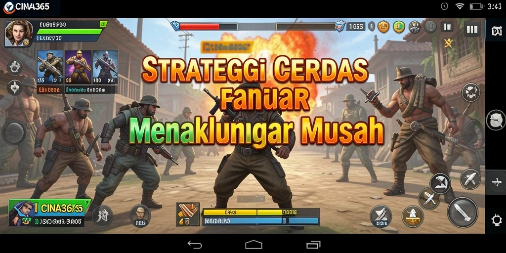 Tangkapan layar CINA365 menunjukkan aksi strategis yang memukau.