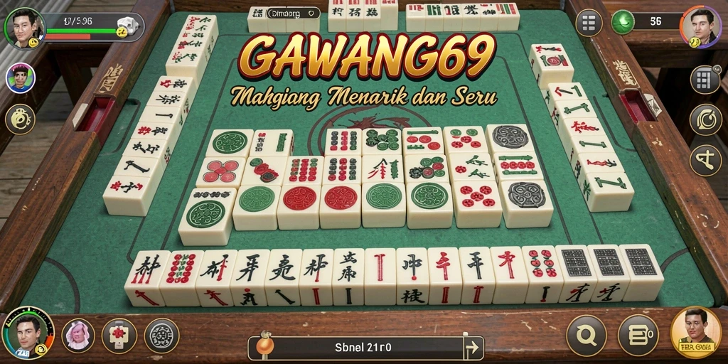 Screenshot GAWANG69 menampilkan gameplay Mahjong yang seru dan interaktif.