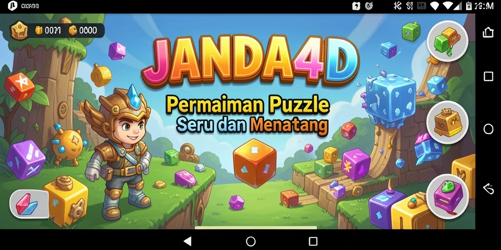 Gameplay menarik dari JANDA4D saat menyelesaikan puzzle.