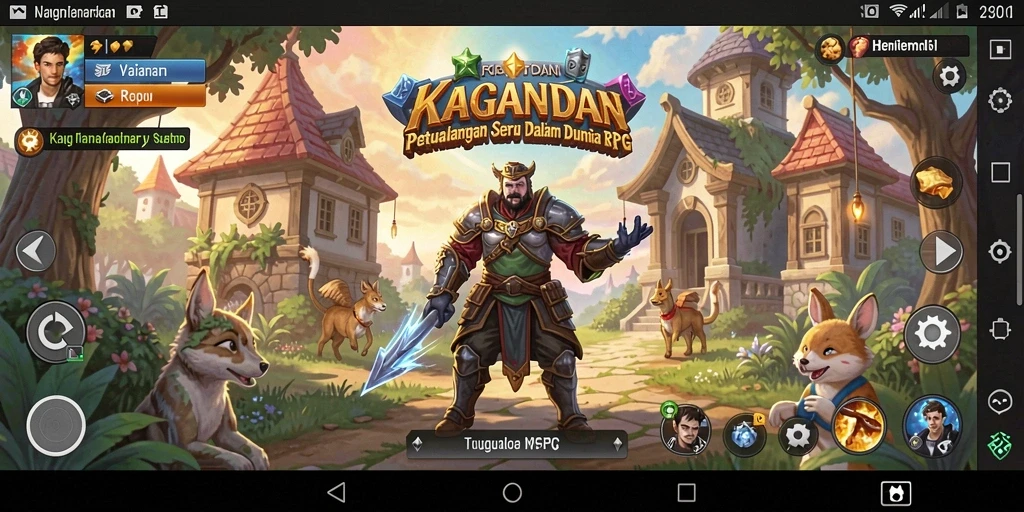 Screenshot KAGANDAN yang menunjukkan aksi pertarungan seru di medan perang.