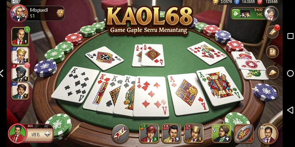 Gameplay Gaple yang menarik di KAOL68 dengan tampilan grafis modern.