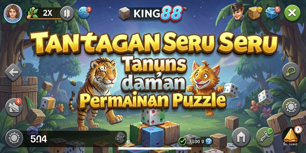 Tampilan gameplay KING88 yang mengasyikkan dalam menyelesaikan teka-teki.