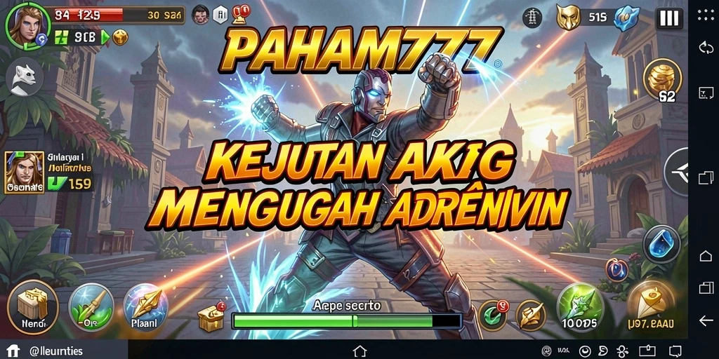 Tampilan aksi seru dalam gameplay PAHAM777 yang mendebarkan.