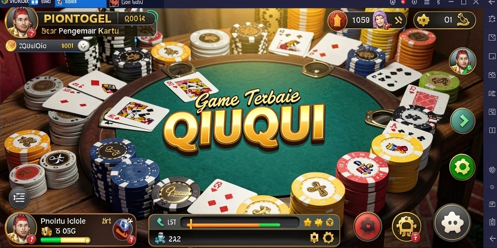 Tampilan gameplay QiuQiu yang seru dan menarik.
