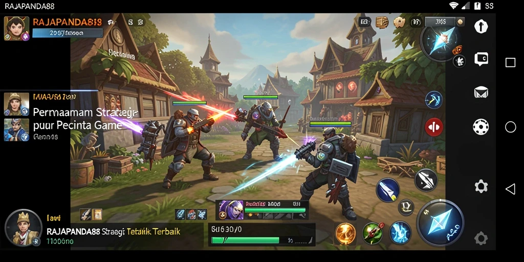 Tangkapan layar gameplay RAJAPANDA88 yang mendebarkan dan strategis.