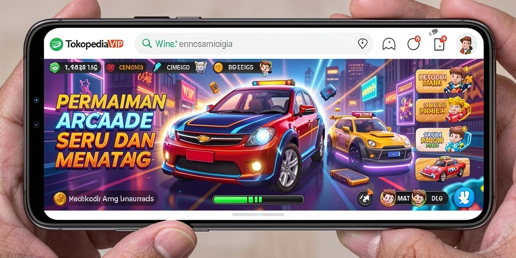 Tampilan gameplay seru TOKOPEDIAVIP yang penuh tantangan.