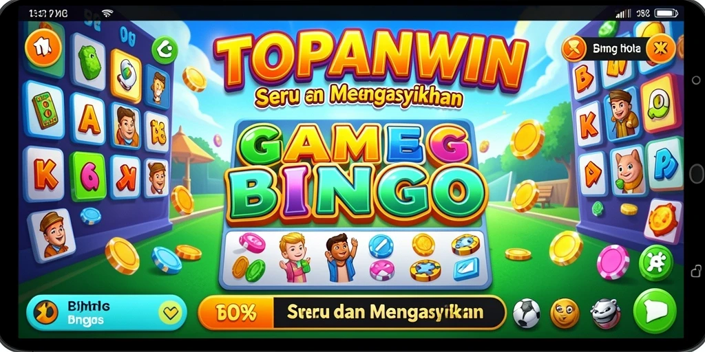 Tampilan gameplay seru di aplikasi TOPANWIN Bingo.