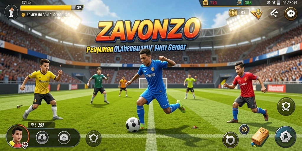 Gameplay mendebarkan dalam ZAVONZO dengan aksi olahraga yang seru.